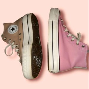Women's  Two Tone  Leather  Chuck Taylor